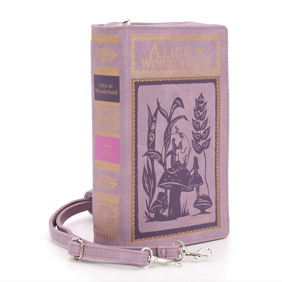Alice in Wonderland Book Cover Purse - Clutch Bag - Book Lover Gifts - Picture 1 of 8